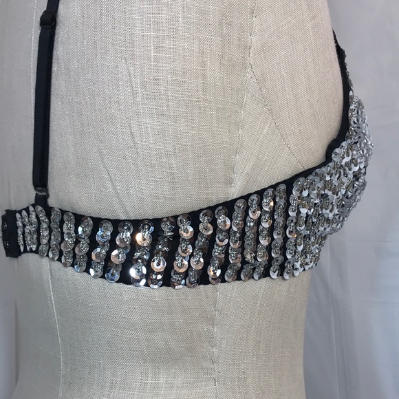 EUC Jewel & Sequin pushup Bra Halloween Costume - Picture 7 of 8
